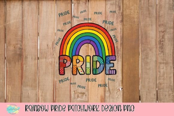 Add a Touch of Pride and Color with Rainbow Pride Patchwork Design PNG