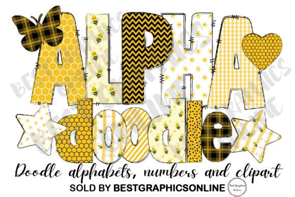 Bee Honey Alphabet Letters and Numbers: A Versatile Design Solution for Creative Projects
