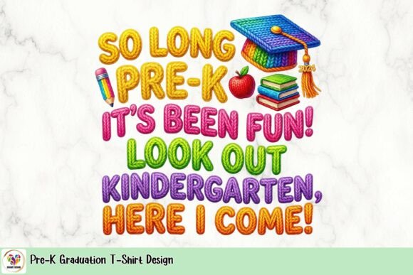 Celebrate the End of Pre-K with a Fun and Colorful T-Shirt Design