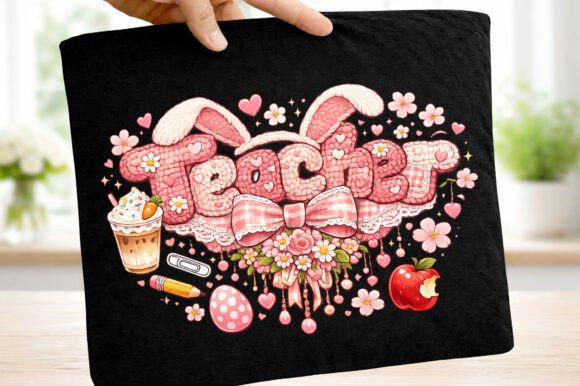 Easter Yarn Crochet Teacher Sublimation