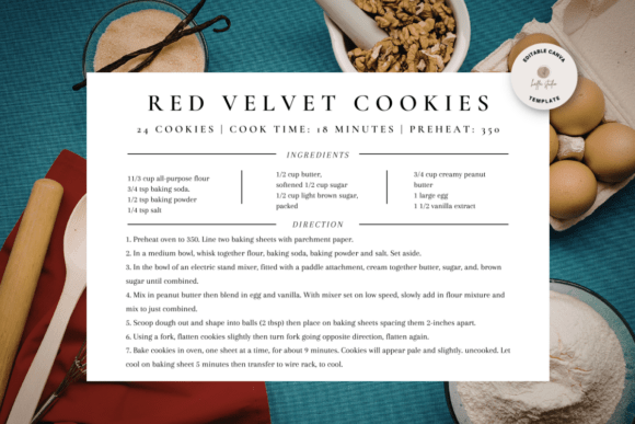 Effortless Recipe Card Creation with the MINIMAL Recipe Card Template