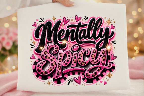 Embrace Boldness with Mentally Spicy Mental Health PNG