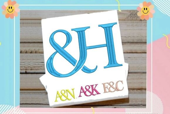 Interlocking Ampersand Letter H Monogram: A Touch of Timeless Sophistication