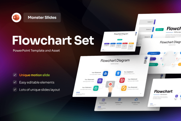 Mastering Workflow Visualization with the Flowchart Set PowerPoint Template