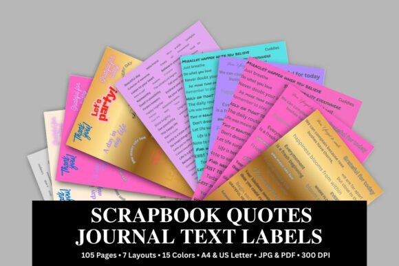Scrapbook Quotes Journal Text: Elevate Your Creative Projects with Motivational Labels