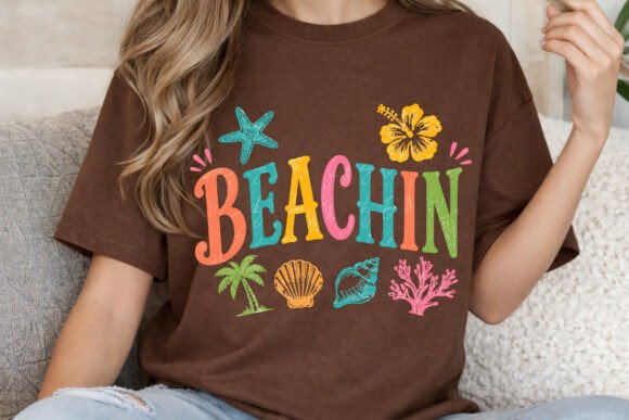 Step into Paradise with Beachin PNG, Colorful Beach Vibes Png
