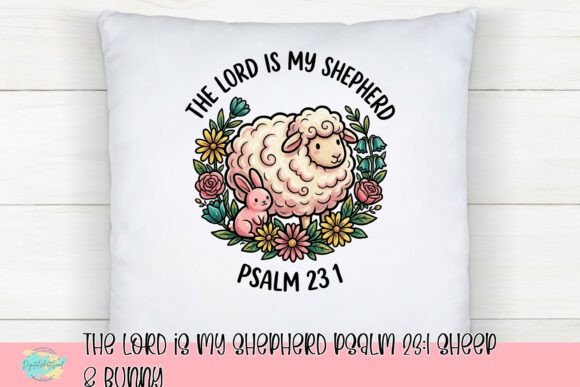 The Lord is My Shepherd Psalm 23 1 Sheep Bunny: A Heartwarming Christian Illustration
