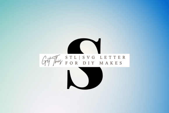 Unlock Your Creativity with Lowercase Letter S SVG and STL